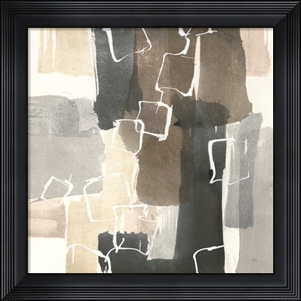 Framed Dancing Squares II Print