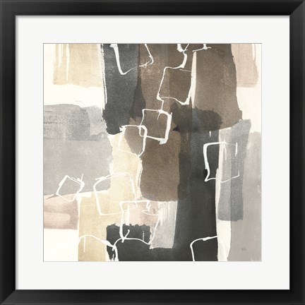 Framed Dancing Squares II Print