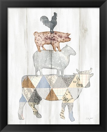 Framed Farm Family I Print