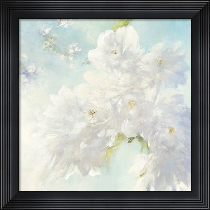 Framed Pear Blossoms Bright Print