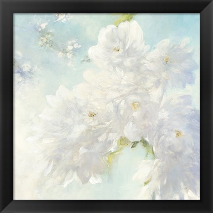 Framed Pear Blossoms Bright Print