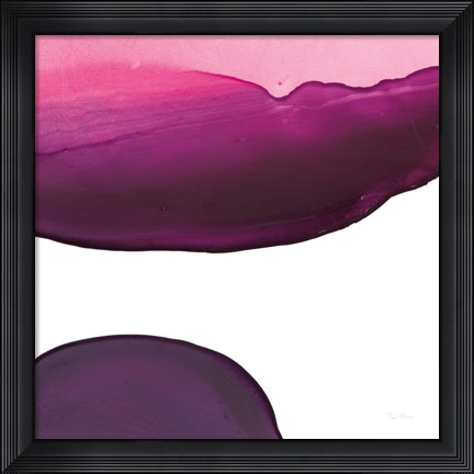 Framed Swish of Magenta III Print