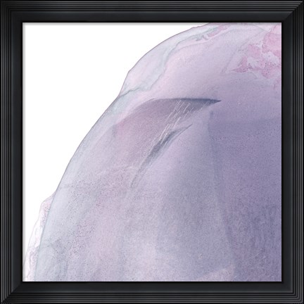 Framed Swish of Magenta I Print