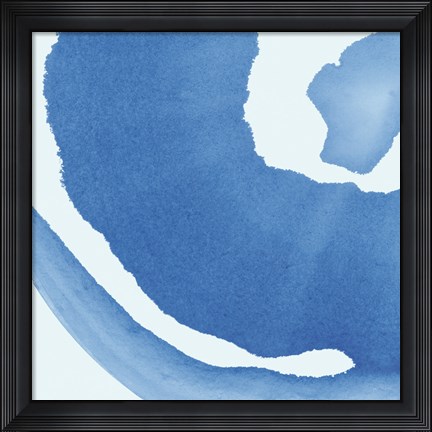 Framed Batik Blue III Print