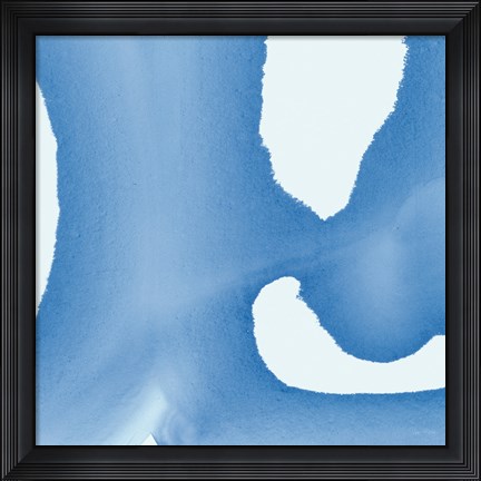 Framed Batik Blue II Print