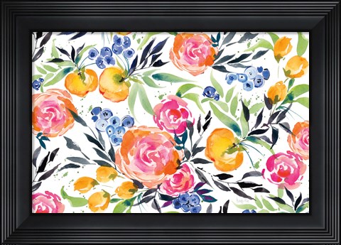Framed Blueberries Among Us Print