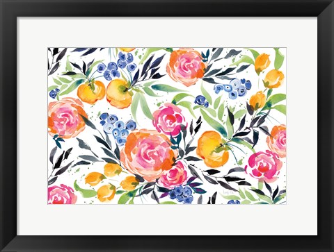 Framed Blueberries Among Us Print