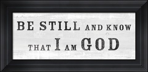 Framed Signs of Faith V Print