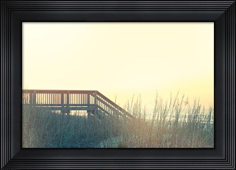Framed Boardwalk to the Beach Print