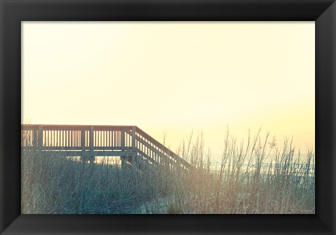 Framed Boardwalk to the Beach Print