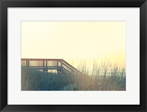 Framed Boardwalk to the Beach Print