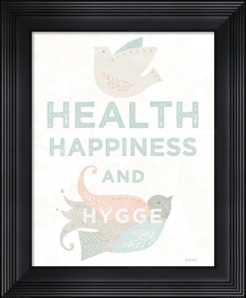 Framed Cozy Hygge II Dark Print