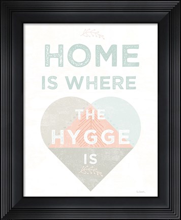 Framed Cozy Hygge I Dark Print