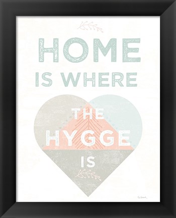 Framed Cozy Hygge I Dark Print