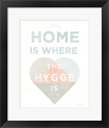 Framed Cozy Hygge I Dark Print