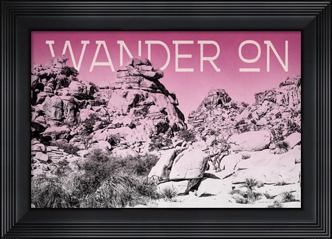Framed Ombre Adventure IV Wander On Print