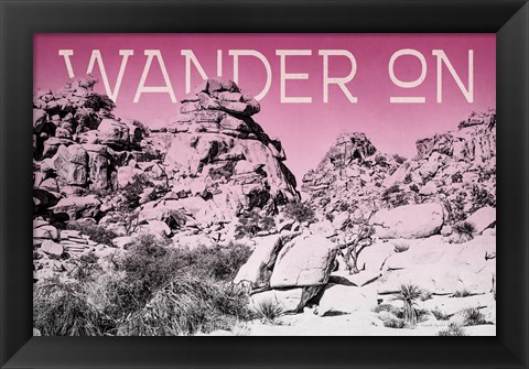 Framed Ombre Adventure IV Wander On Print