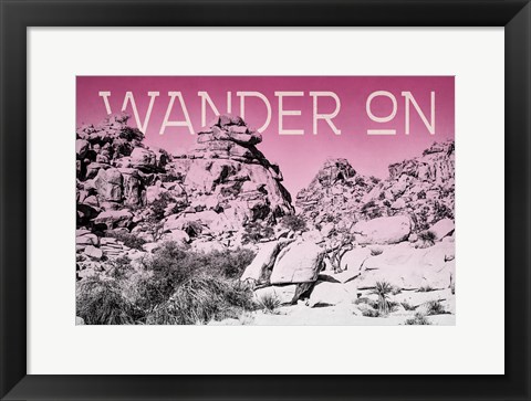 Framed Ombre Adventure IV Wander On Print