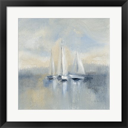 Framed Morning Sail I Blue Print