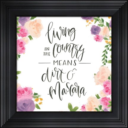 Framed Beautiful Country V Print