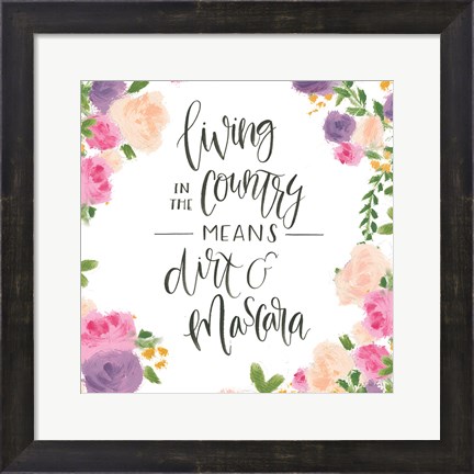 Framed Beautiful Country V Print