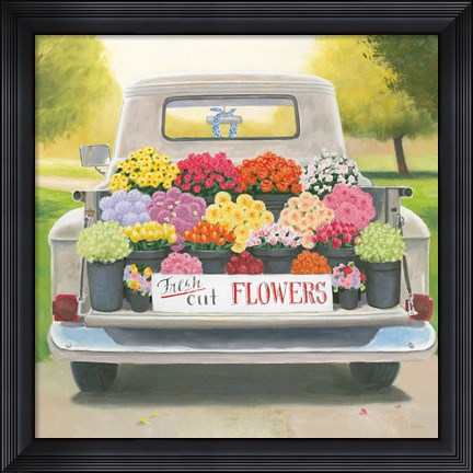 Framed Beautiful Country III Square Print