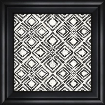 Framed African Wild Pattern IV BW Print