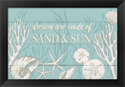 Framed Tranquil Morning I Print