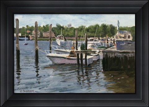 Framed Manasquan Boats Print