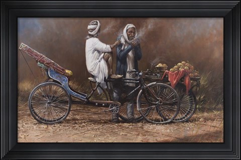 Framed Preening Print
