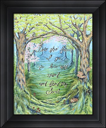Framed Into the Forest Print