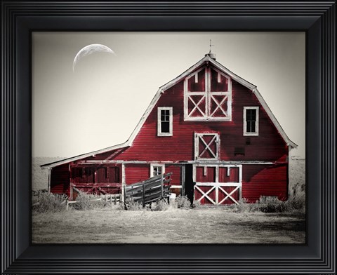 Framed Luna Barn Print