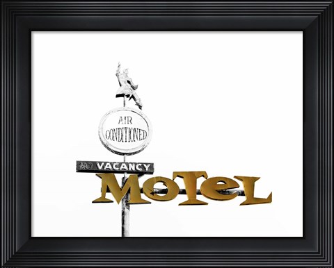 Framed Fifties Motel Print