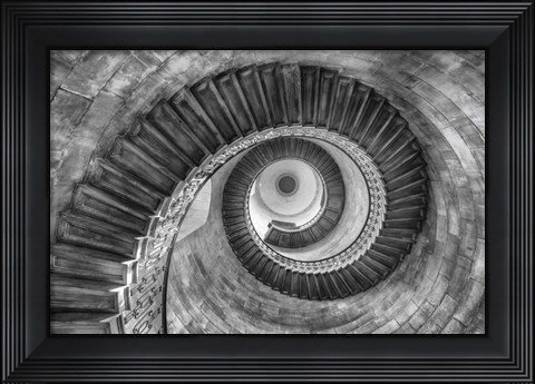 Framed Laberinto BW Print