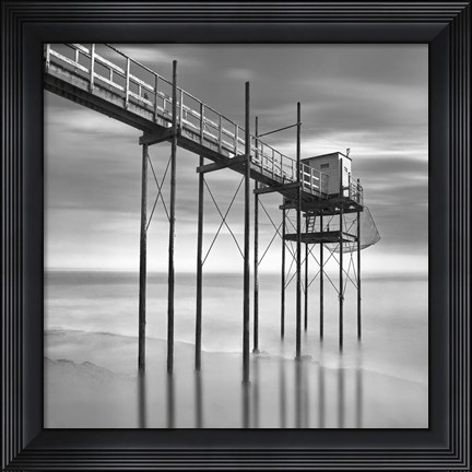 Framed Sea Geometry 3 Print