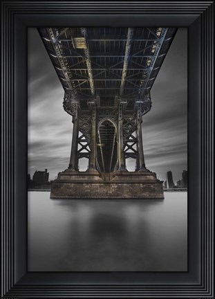 Framed Manhattan Bridge 2 pop Print