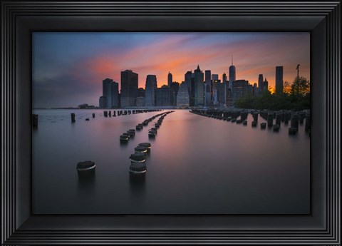 Framed Manhattan Sunset Print