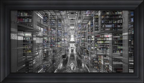 Framed La Ciudad De Los Libros Print