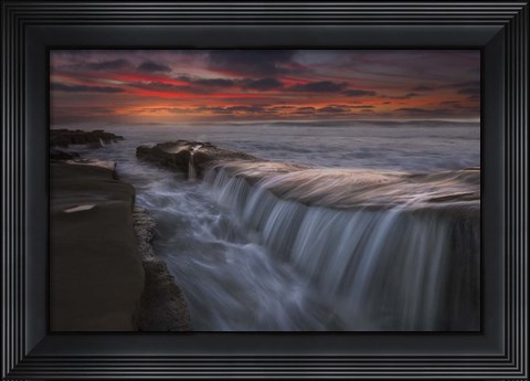 Framed Cortina de Agua Print