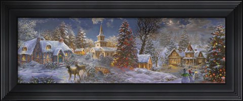 Framed Stillness of Christmas Print