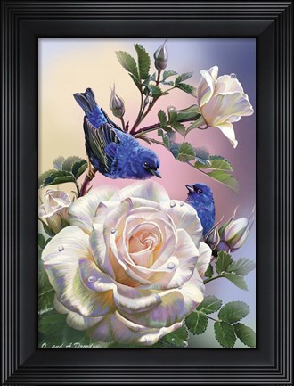 Framed Birds of happiness Print