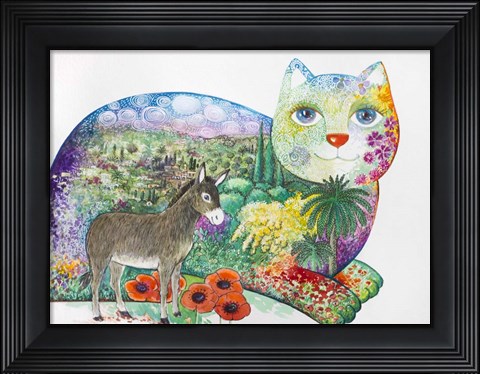 Framed 1 The Entrance Of Jerusalem Print