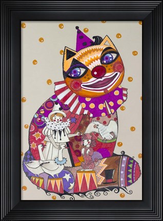 Framed Clown 3 Print