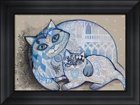 Framed Venice In Snow Print