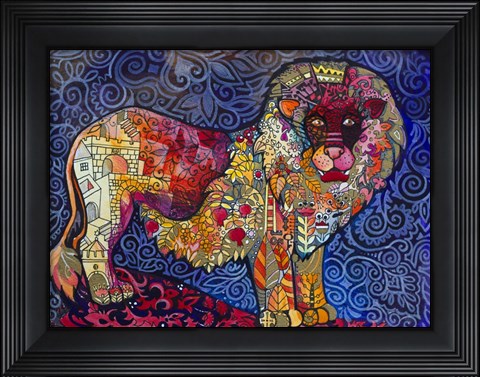 Framed Lion The King Print