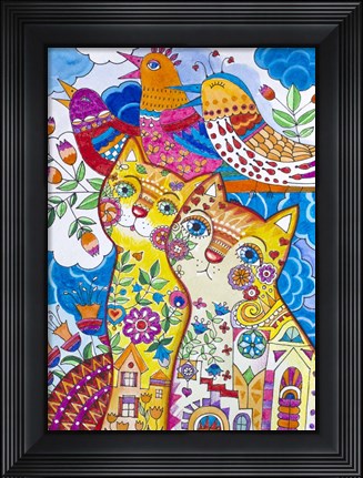 Framed Summer Magic Birds Print