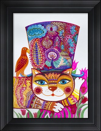 Framed Cat in the Hat 1 Print