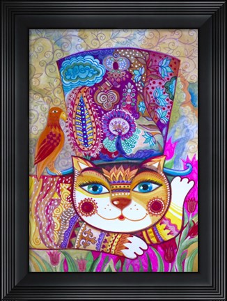 Framed Cat in the Hat 2 Print