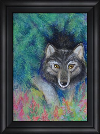 Framed Wolf Print