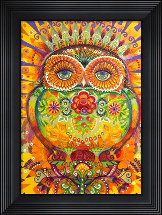 Framed King Owl Print